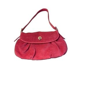 Ann Taylor Pink suede shoulder bag
